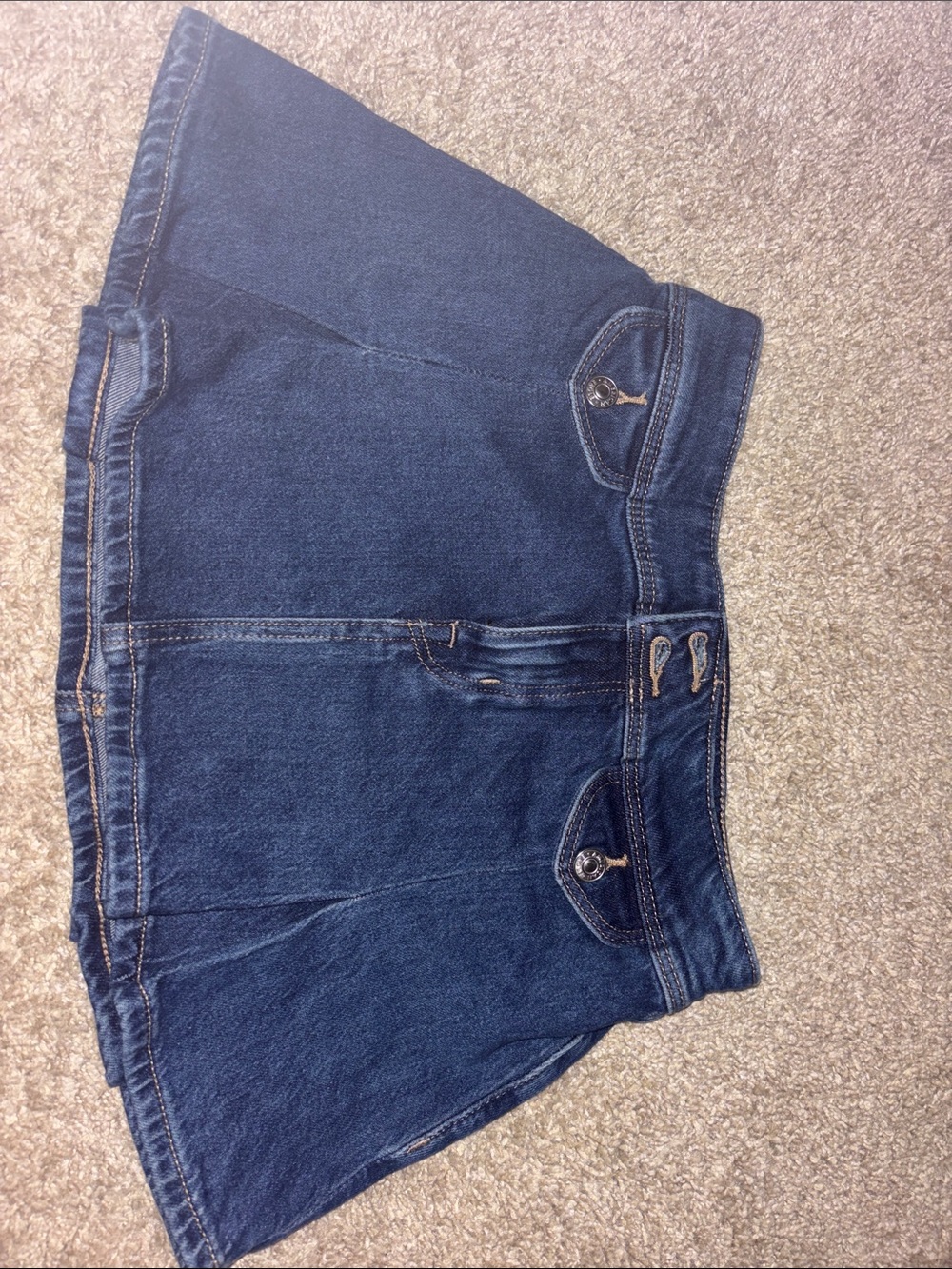 American Eagle Outfitters Dark Blue Denim Mini Skirt